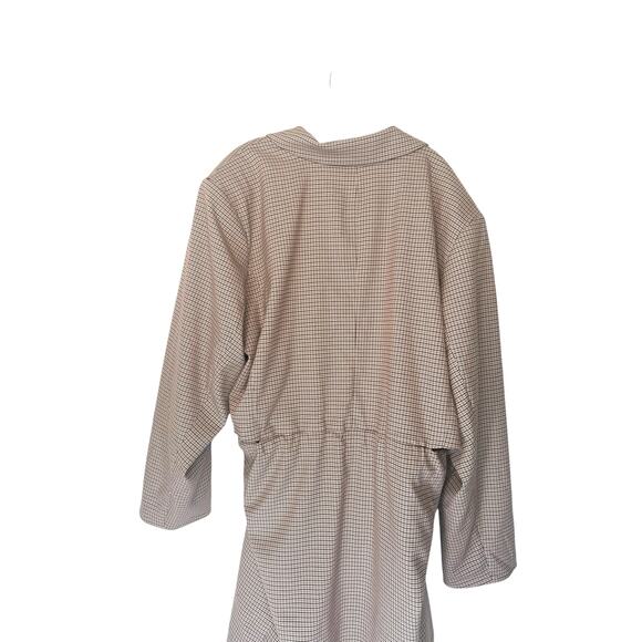 New with Tags Eloquii Plus Brown Houndstooth Open Front Blazer Dress Size 30 - Picture 10 of 15